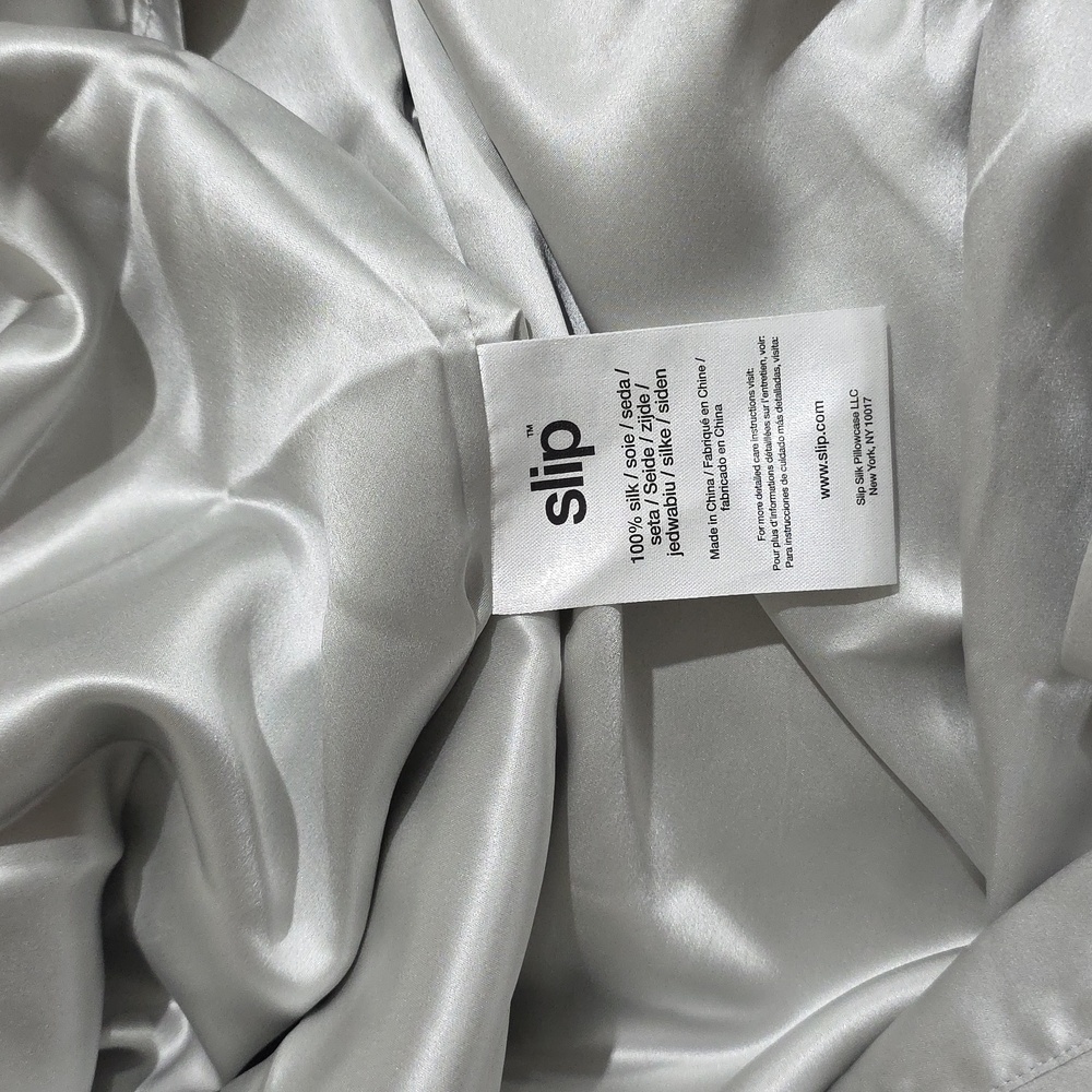 SLIP SILK Silver Long Robe – Slip - Picture 9 of 9